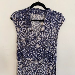 Vintage Capped Sleeve Gown, cotton, size 6